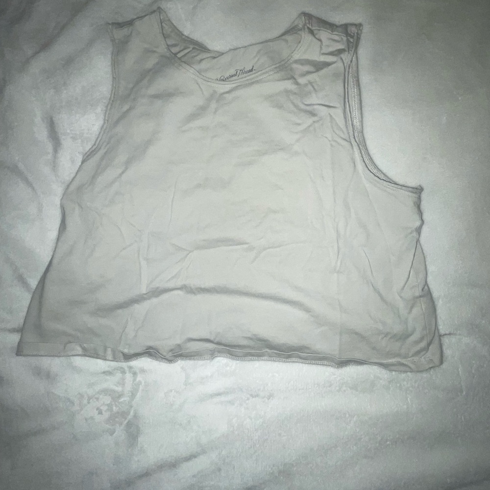 Crop-top muscle tee